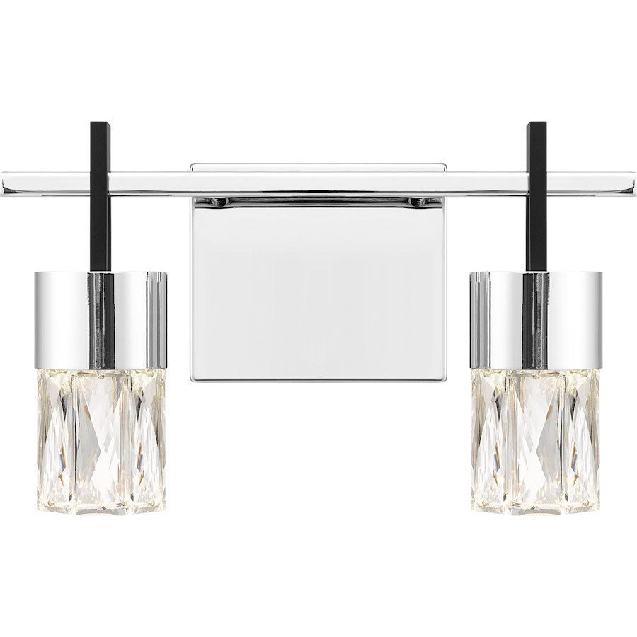 13" Bathroom Vanity Light, Polished Chrome