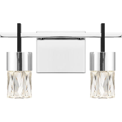 13" Bathroom Vanity Light, Polished Chrome