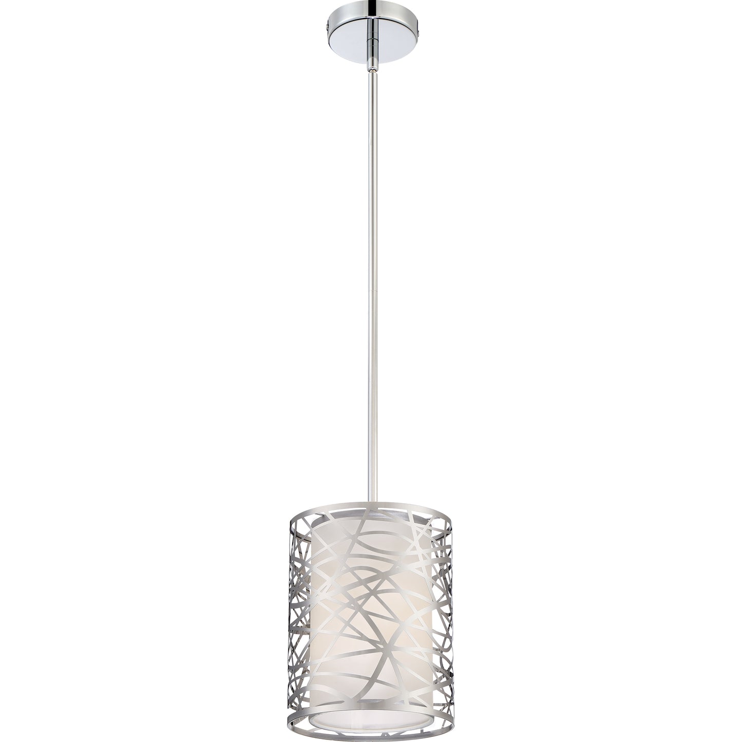 1 Light Mini Pendant, Polished Chrome