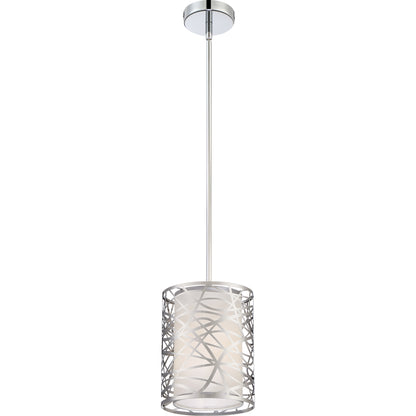 1 Light Mini Pendant, Polished Chrome