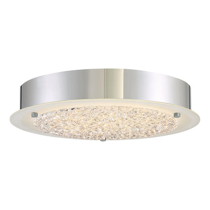 Quoizel Platinum Collection Blaze Flush Mount, 18 Light, Polished Chrome