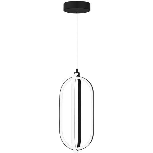 Quoizel Calista LED Mini Pendant, Matte Black - PCCLT1507MBK