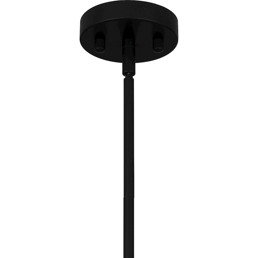 6 Light Pendant, Matte Black