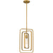 Quoizel Dupree 1 Light Mini Pendant, Brushed Weathered Brass - PCDPR1510BWS