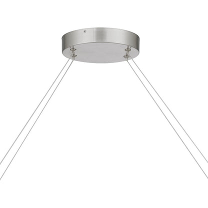 Quoizel Enzo 5 Light Chandelier Light, Brushed Nickel/Opal Etched