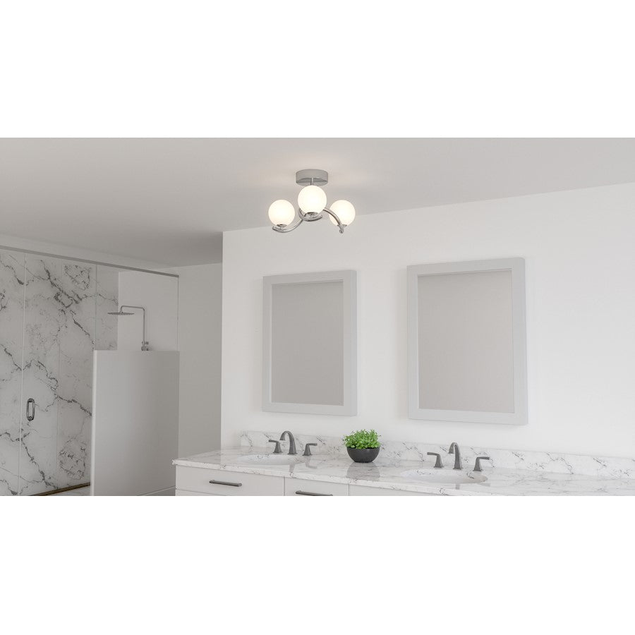 Quoizel Essence Semi-Flush Mount, Polished Chrome