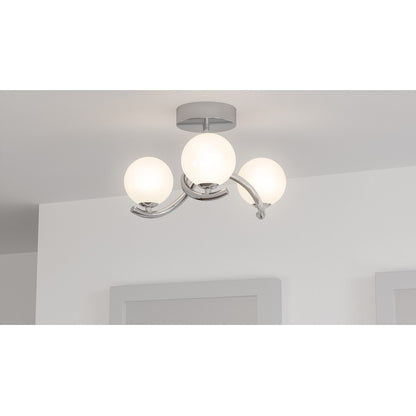 Quoizel Essence Semi-Flush Mount, Polished Chrome