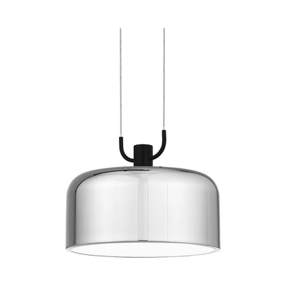 Quoizel Gabriel 8" Chandelier, Matte Black/Metal Shade