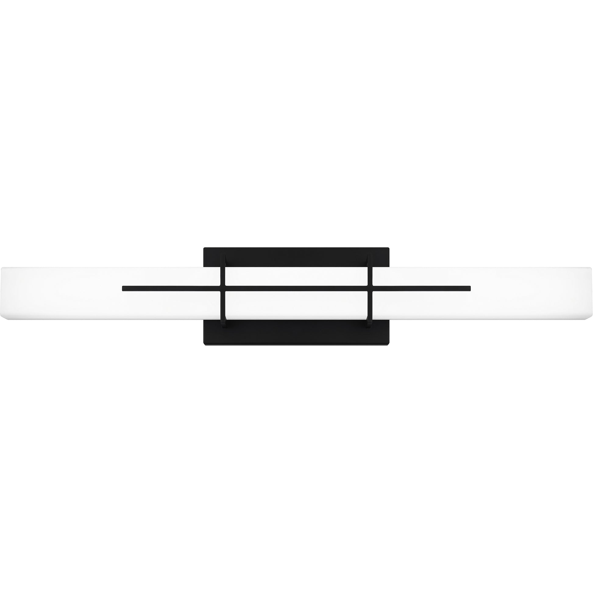 Quoizel Giselle Small Bath Light, Matte Black/Opal Etched - PCGI8523MBK