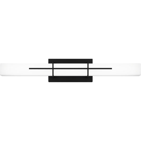 Quoizel Giselle Small Bath Light, Matte Black/Opal Etched - PCGI8523MBK