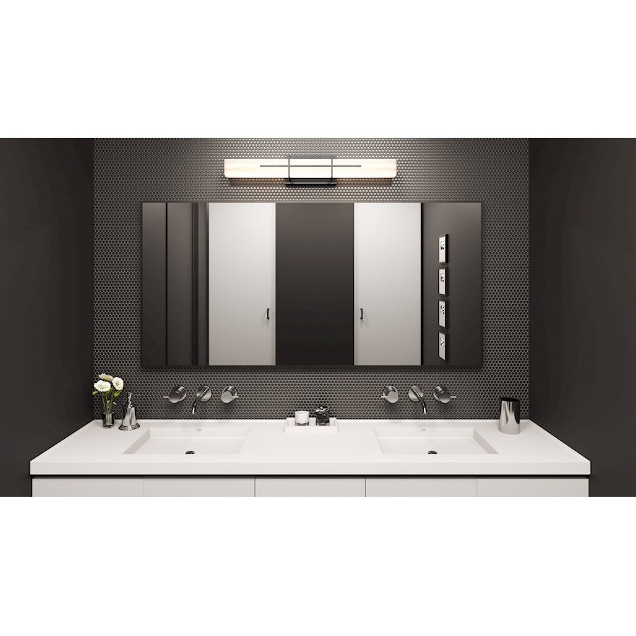 Giselle Bathroom Vanity Light, Matte Black