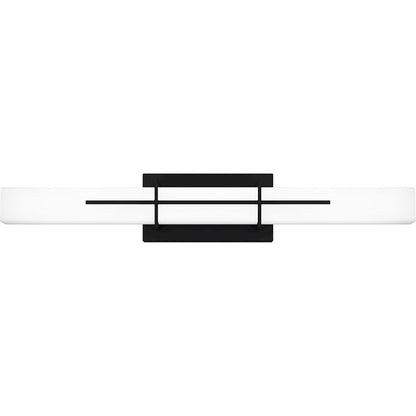 Quoizel Giselle Large Bath Light, Matte Black/Opal Etched - PCGI8528MBK