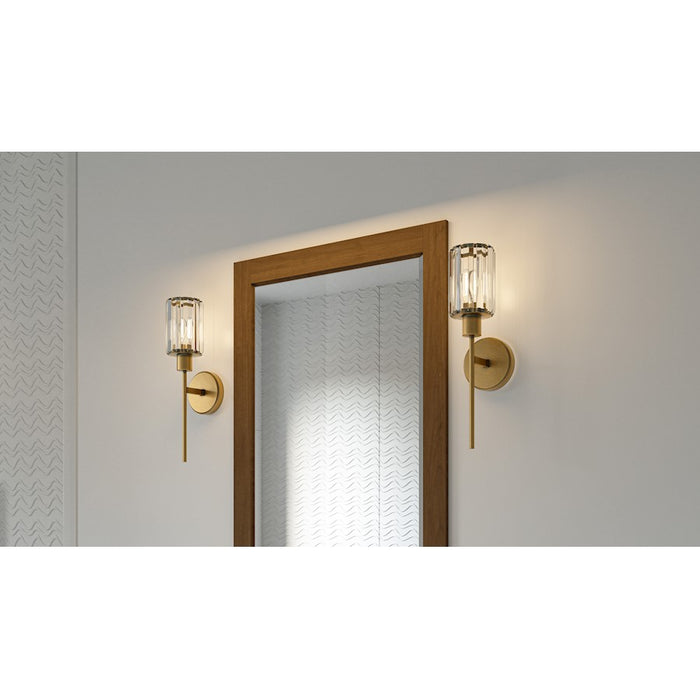 Quoizel Isla 1 Light Wall Sconce, Clear Beveled Crystal