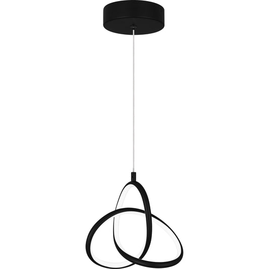 Quoizel Illoria LED Mini Pendant, Matte Black - PCILR1507MBK