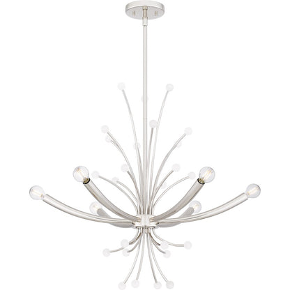 Quoizel Kiera 6 Light Chandelier, Polished Nickel - PCKIE5029PK