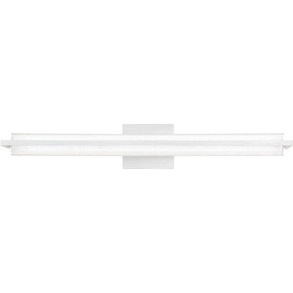 Quoizel Rosalie 30" LED Light Bath, Brushed Aluminum/Crystal Chip - PCRO8530BRA