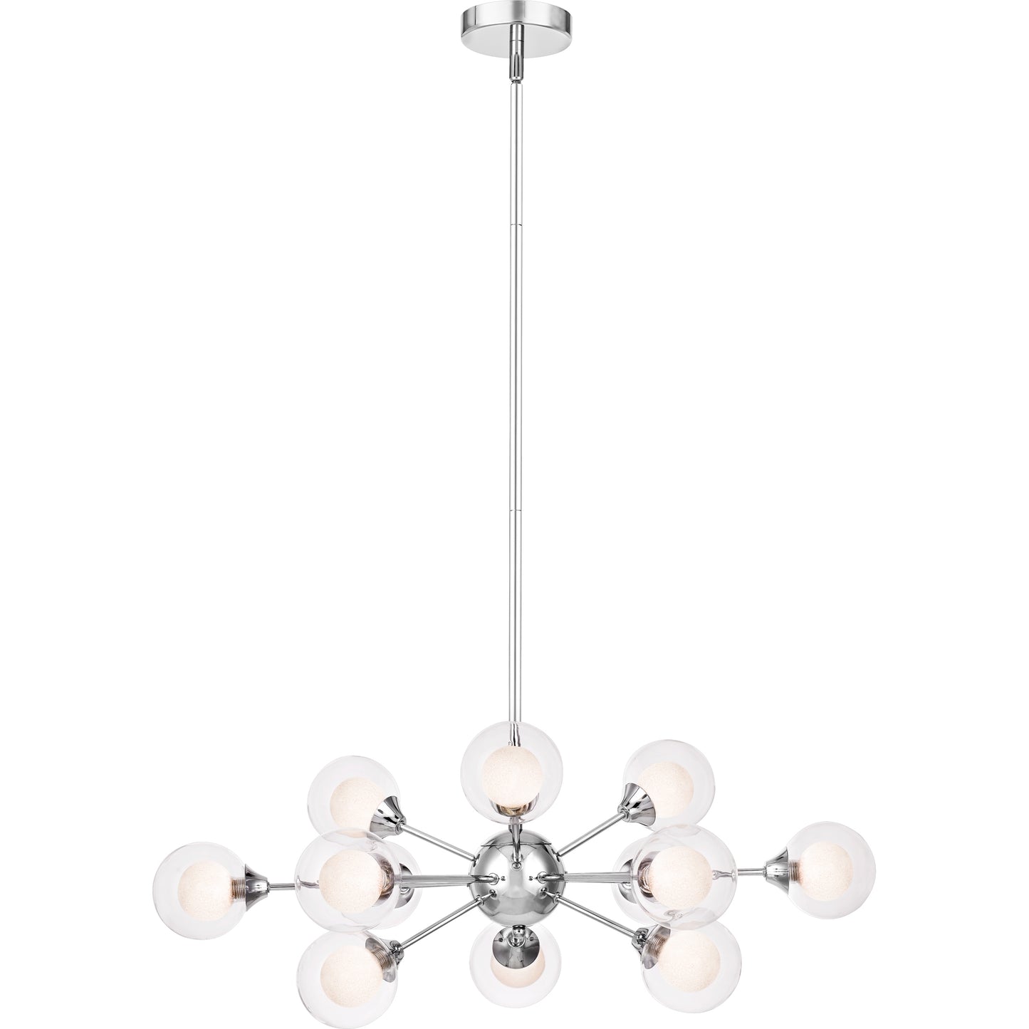 Quoizel 12 Light Platinum Spellbound Chandelier, Polished Chrome