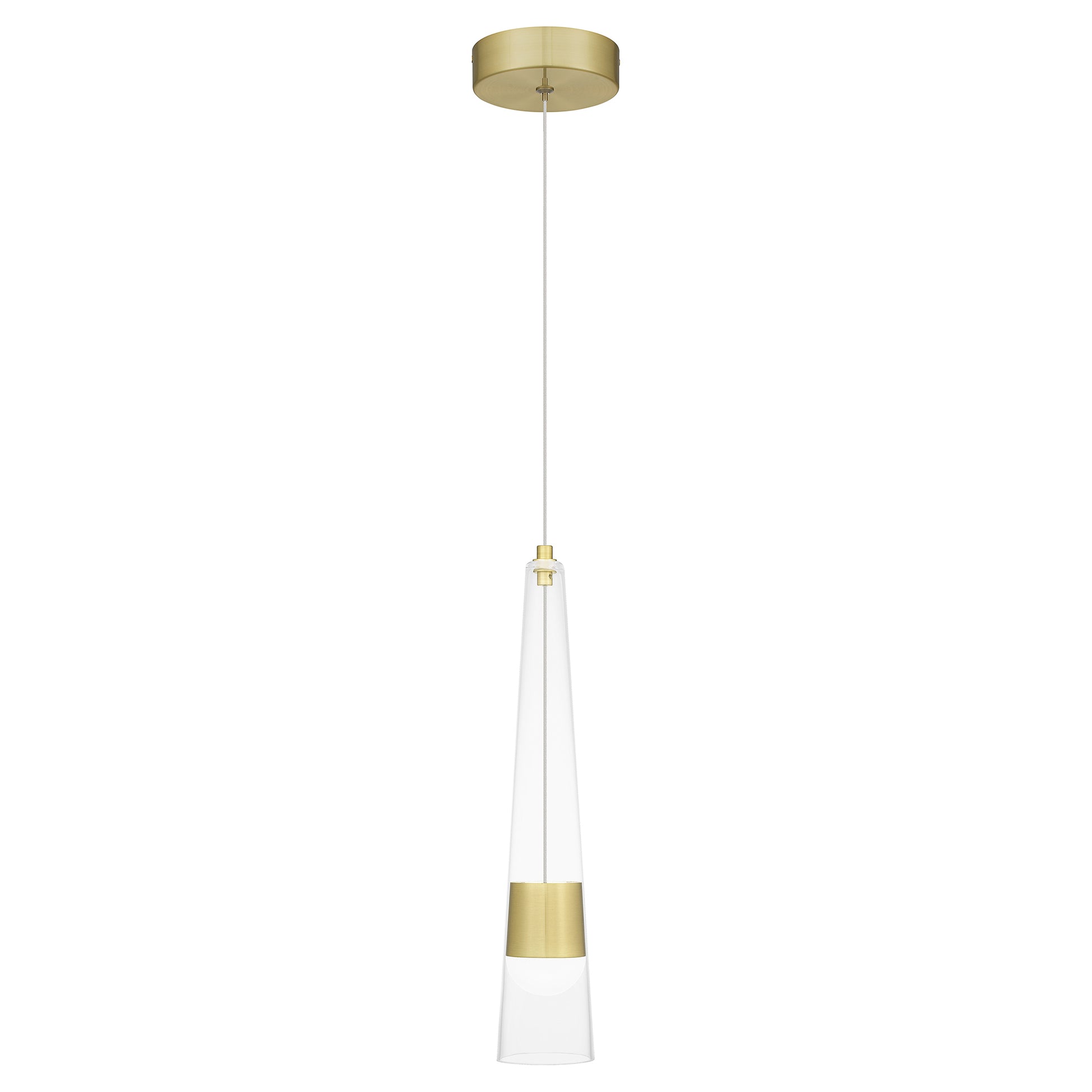 Quoizel Zia Mini Pendant, Satin Gold/Clear - PCZIA1503SD