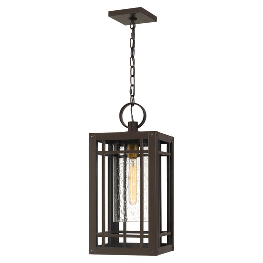 Quoizel Pelham 1 Light Mini Pendant, Bronze/Clear Seeded - PLH1510WT