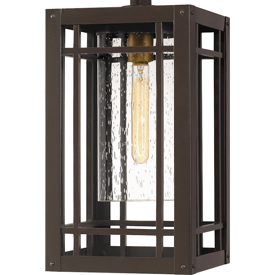 Quoizel Pelham 1 Light Outdoor Hanging Lantern, Western Bronze