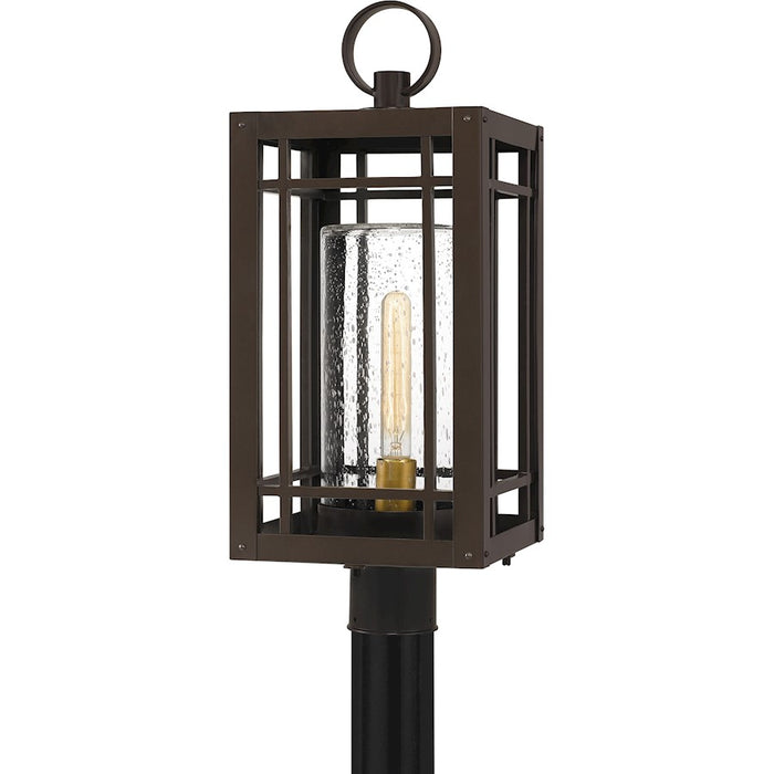 Quoizel Pelham 1 Light Outdoor Post Lantern, Western Bronze