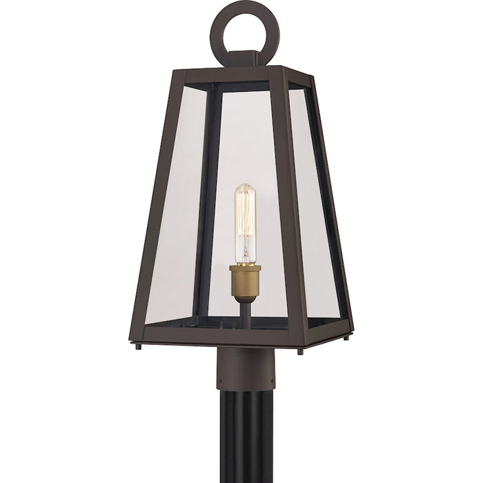 Quoizel Poplar Point 1 Light Outdoor Post Lantern, Old Bronze - PPT9010OZ