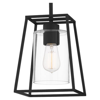 1 Light Mini Pendant, Matte Black