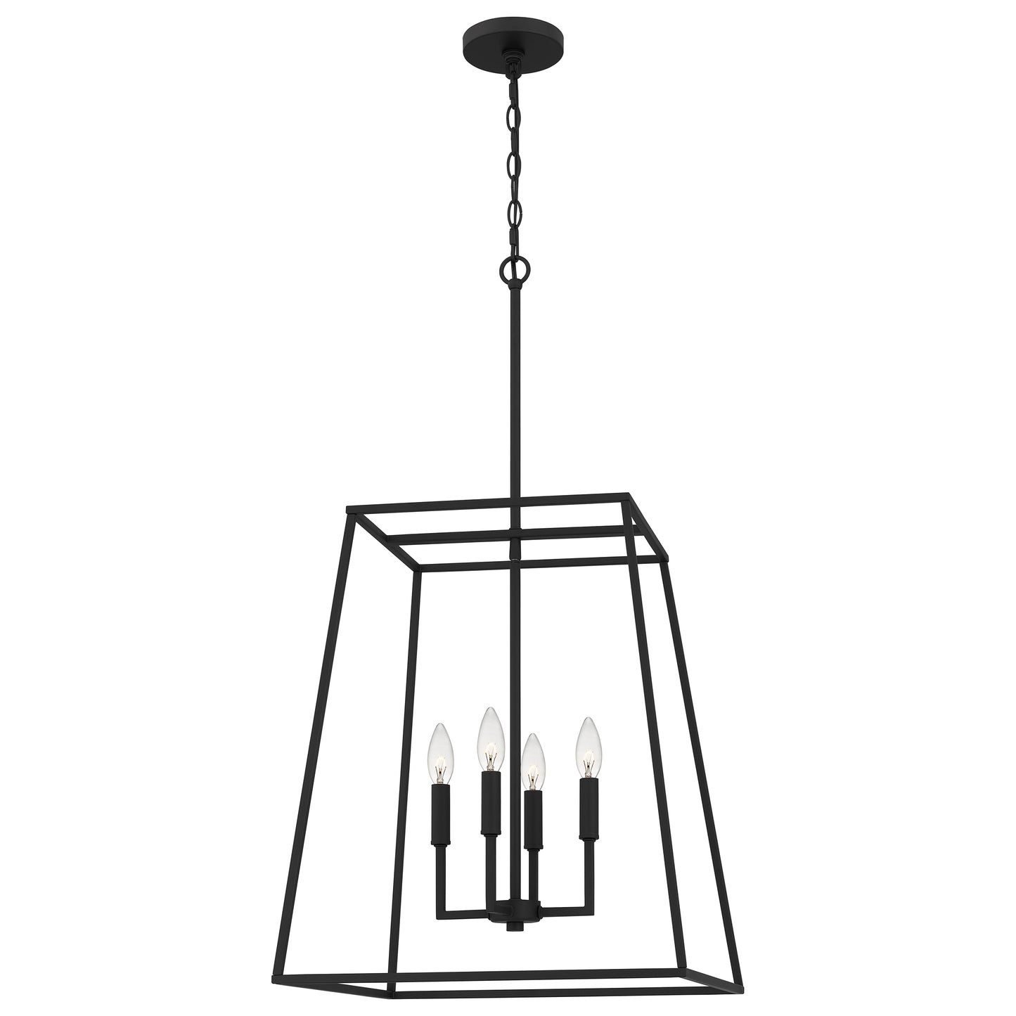 Quoizel Prescott 4 Light Pendant, Brushed Nickel - PRC2818BN