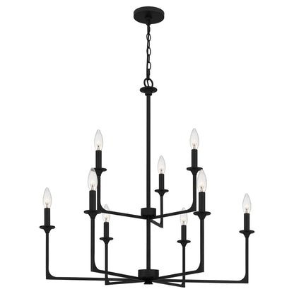 Quoizel Prescott 3 Light Chandelier, Brushed Nickel - PRC5016BN