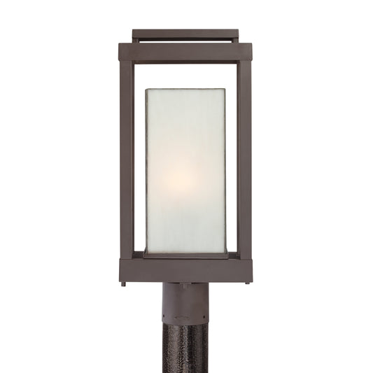 Quoizel 1 Light Powell Post Light, Western Bronze