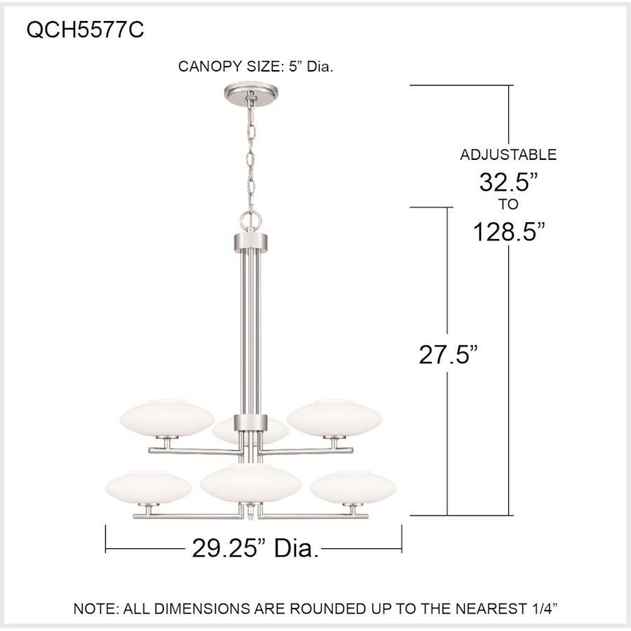 Quoizel Chenal 6 Light Chandelier