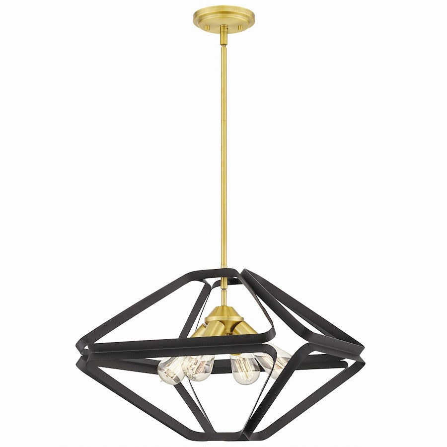 Quoizel Dorsey 4 Light Pendant, Western Bronze - QF5115WT