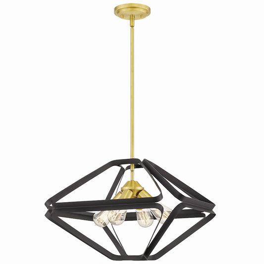 Quoizel Dorsey 4 Light Pendant, Western Bronze - QF5115WT