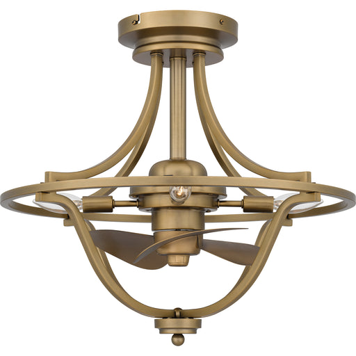 Quoizel Harvel 4 Light Fan Light, Weathered Brass - QFA6156WS