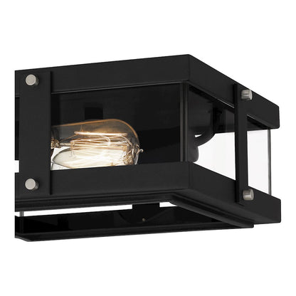 Quoizel Beck 2 Light Flush Mount, Clear