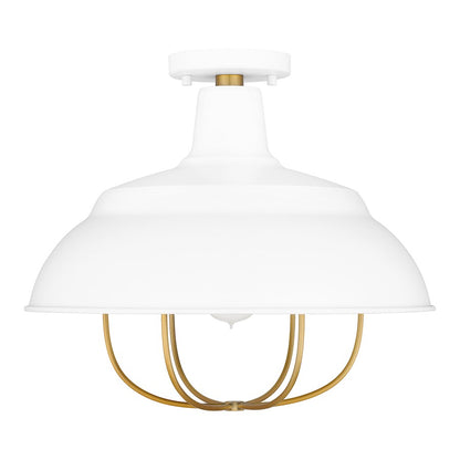 Quoizel Darmody 1 Light Semi-Flush Mount, Metal