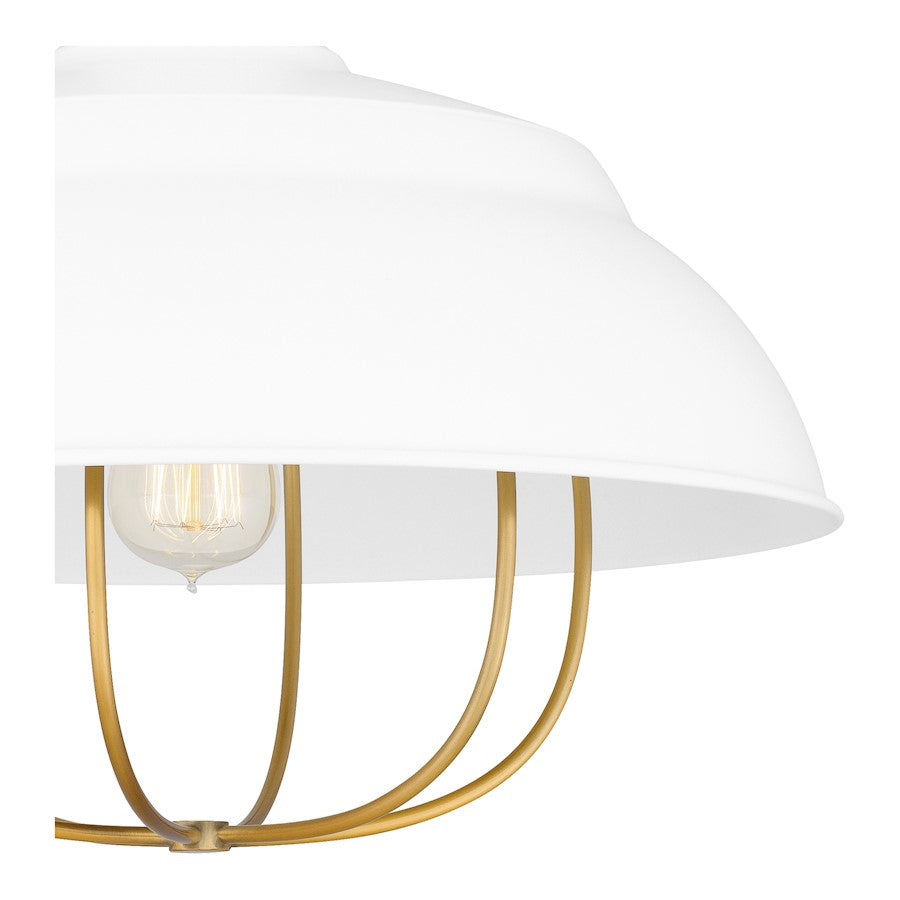 Quoizel Darmody 1 Light Semi-Flush Mount, Metal