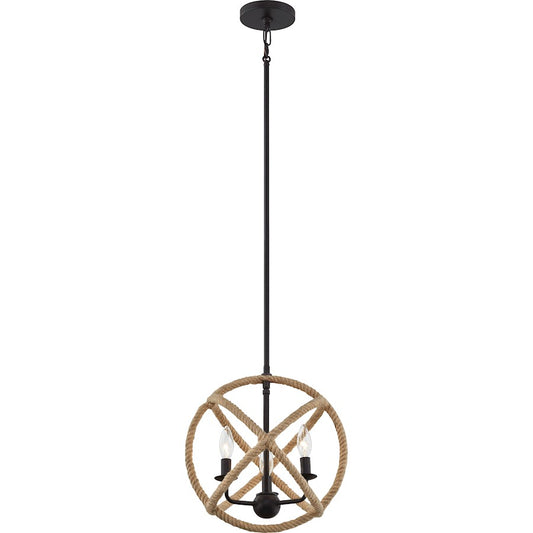 Quoizel Steerage 3 Light Pendant, Western Bronze - QP5193WT