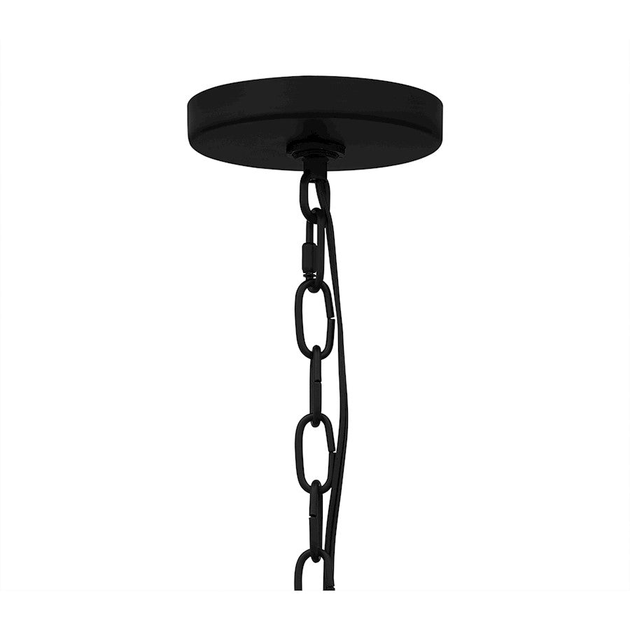 5 Light Pendant, Matte Black