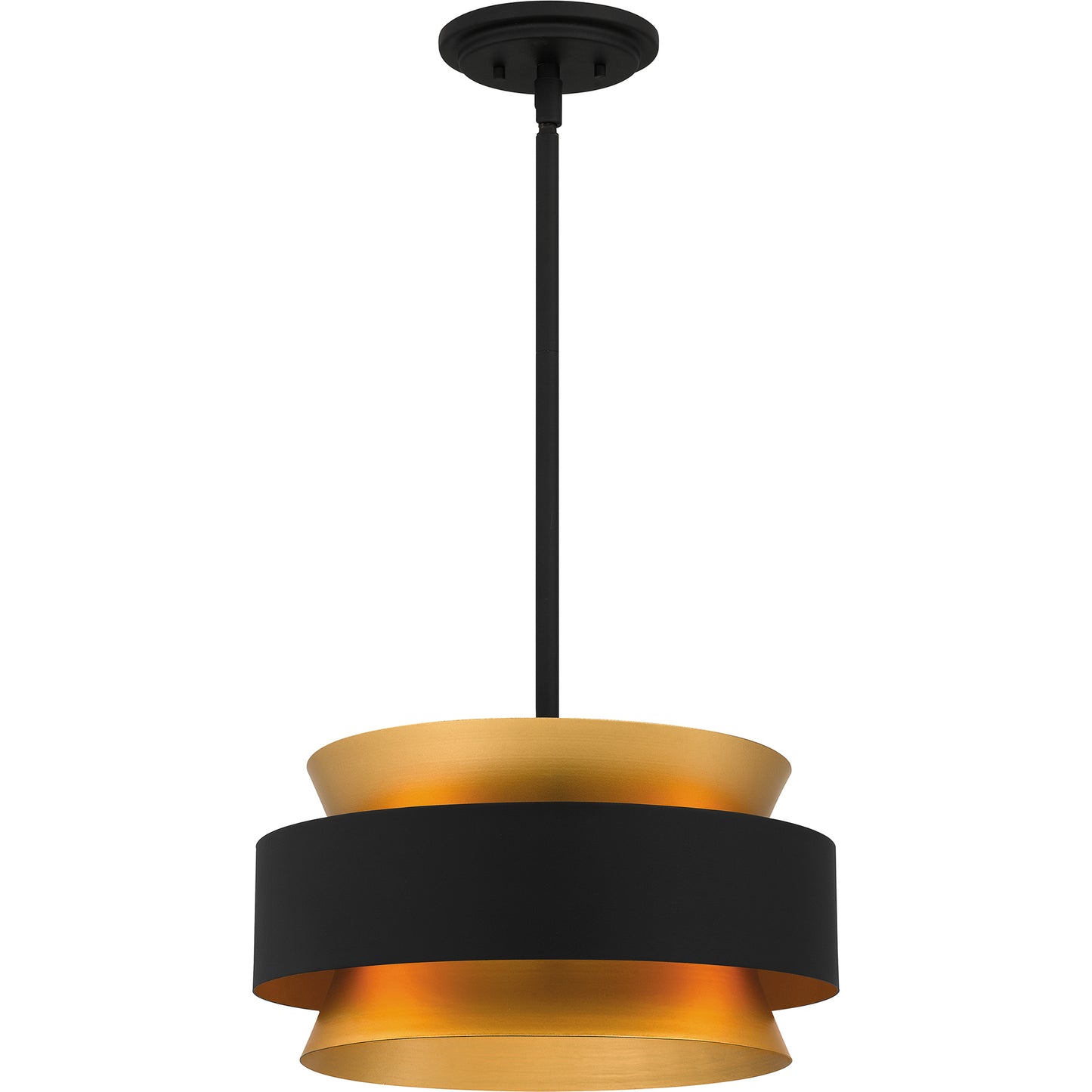 Quoizel Hagley 3 Light Pendant, Earth Black/Metal - QP5570EK