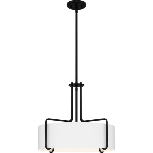 Quoizel Hanley 4 Light Pendant, Aged Brass/Metal - QP5596AB