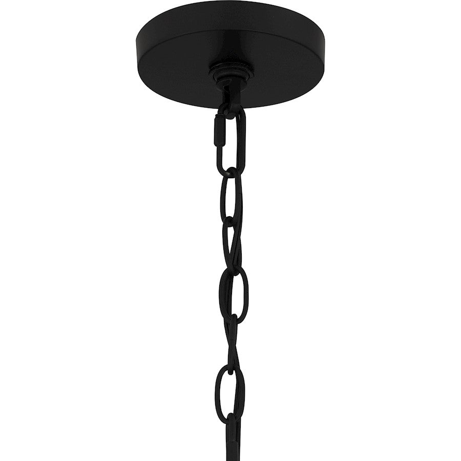 2 Light Pendant, Matte Black/Rope