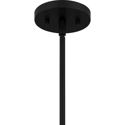 4 Light Pendant, Matte Black