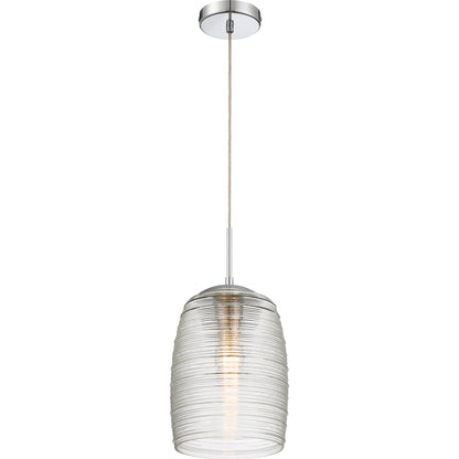 1 Light Mini Pendant, Polished Chrome