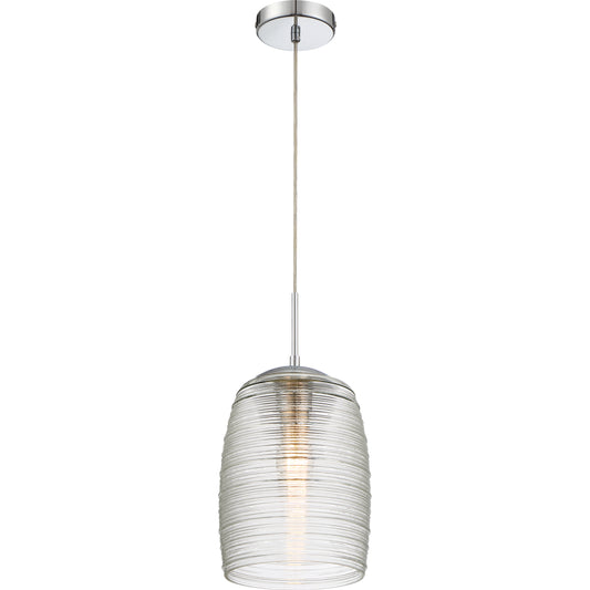 1 Light Mini Pendant, Polished Chrome