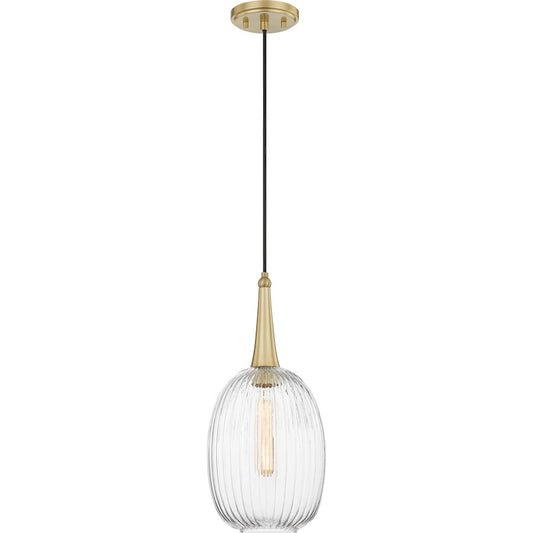 Quoizel Samson 1 Light Mini Pendant, Satin Brass - QPP5273Y