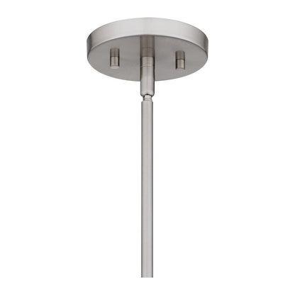 1 Light Mini Pendant, Brushed Nickel