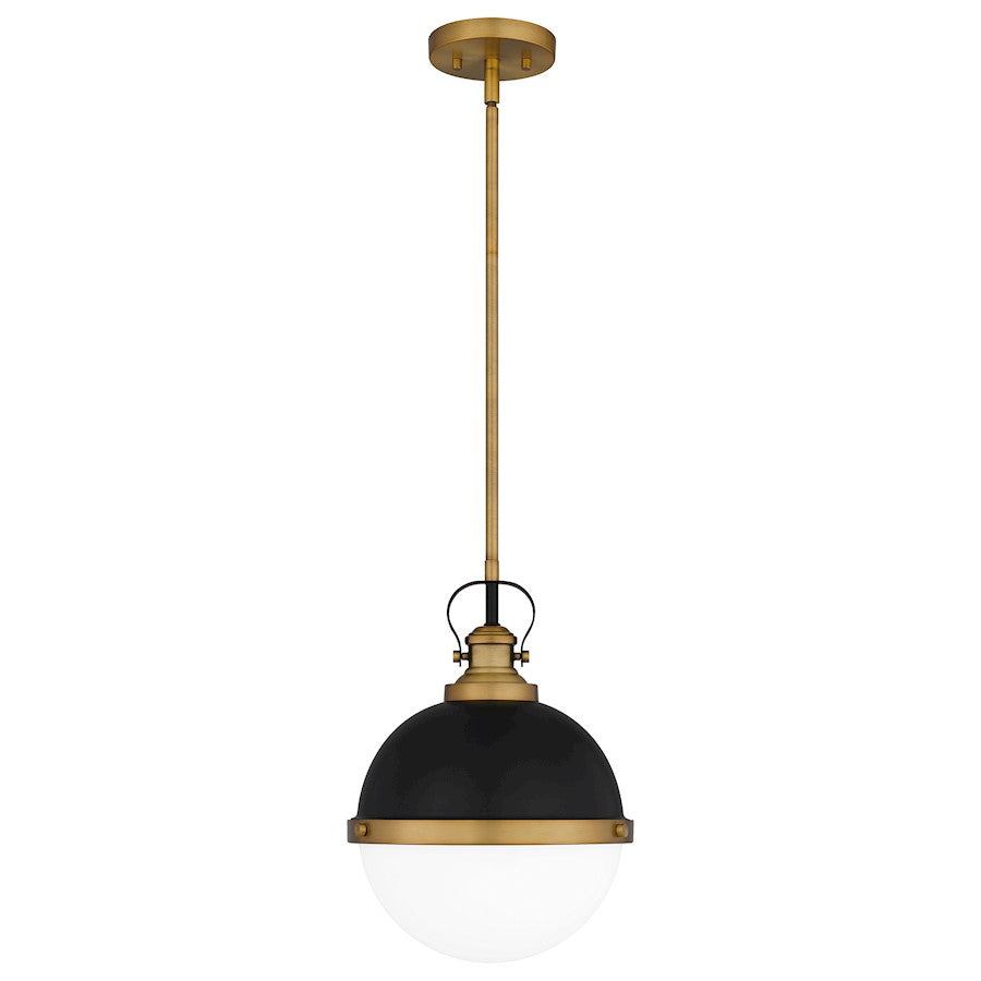 1 Light Mini Pendant, Matte Black