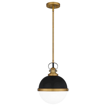 1 Light Mini Pendant, Matte Black