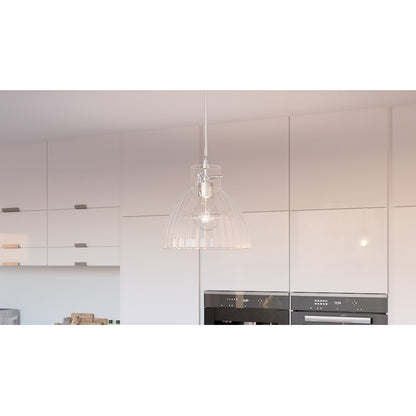 1 Light Mini Pendant, Polished Chrome